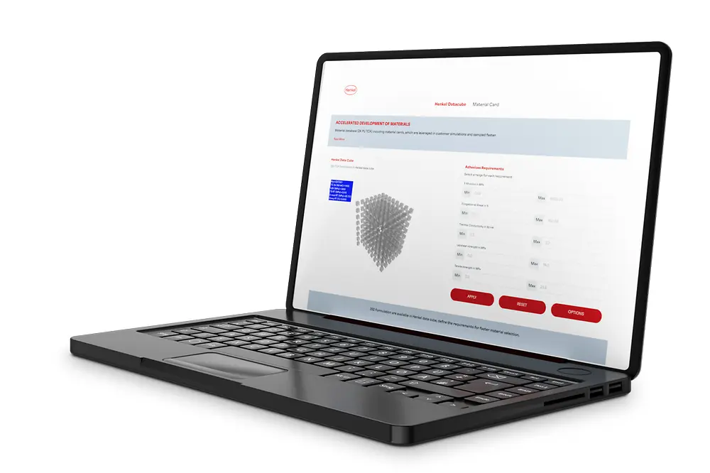 
The user interface of Loctite Solve.