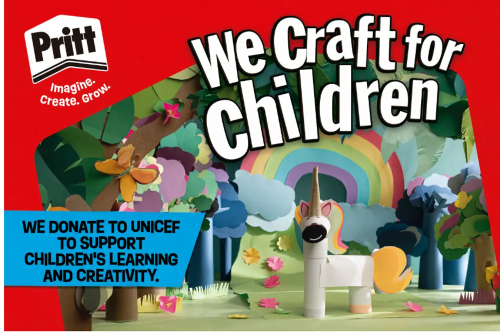 
Pritt donates 100,000 Euro to UNICEF´s global ‘Let us Learn’ program.