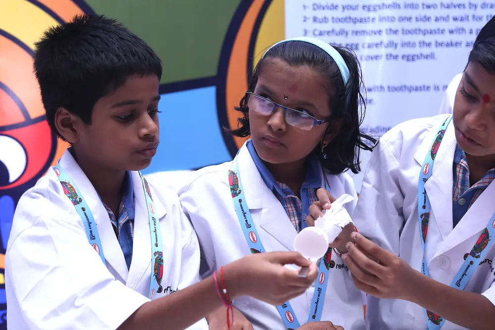 Henkel India Reasearchers World - Children learning about skin, hair and oral care